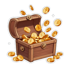 Goldene Schatztruhe Symbol f&uuml;r Total Casino Bonus-&Uuml;bersicht